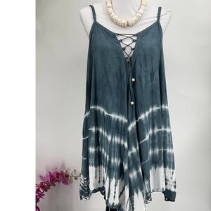 Kau wela ~ Coastal Beach Summer Mini Romper Gypsy Wide Leg Shorts